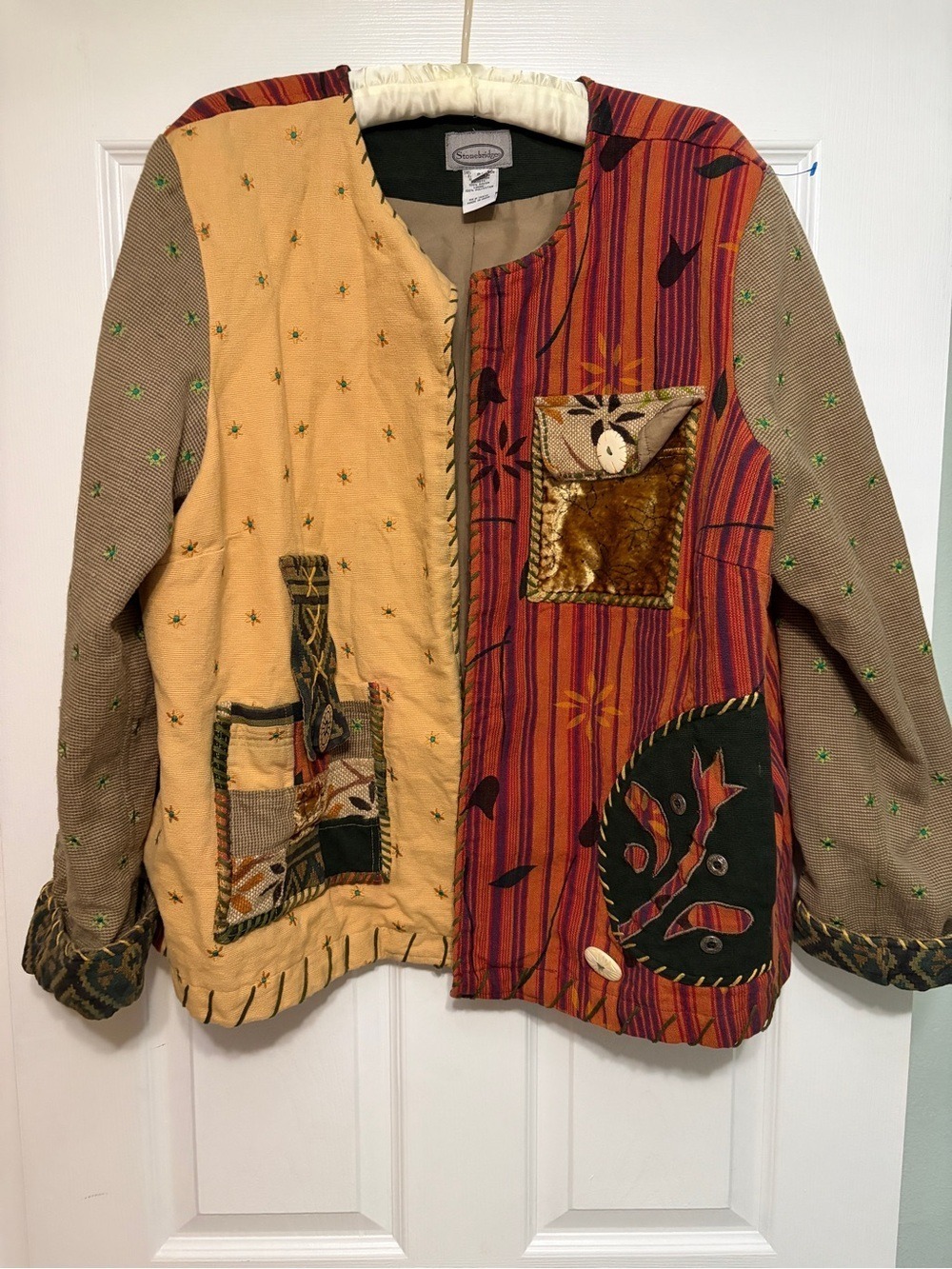 Vintage Stonebridge blazer Jacket 90s Y2K Cottagecore Grandma Core Art To Wear